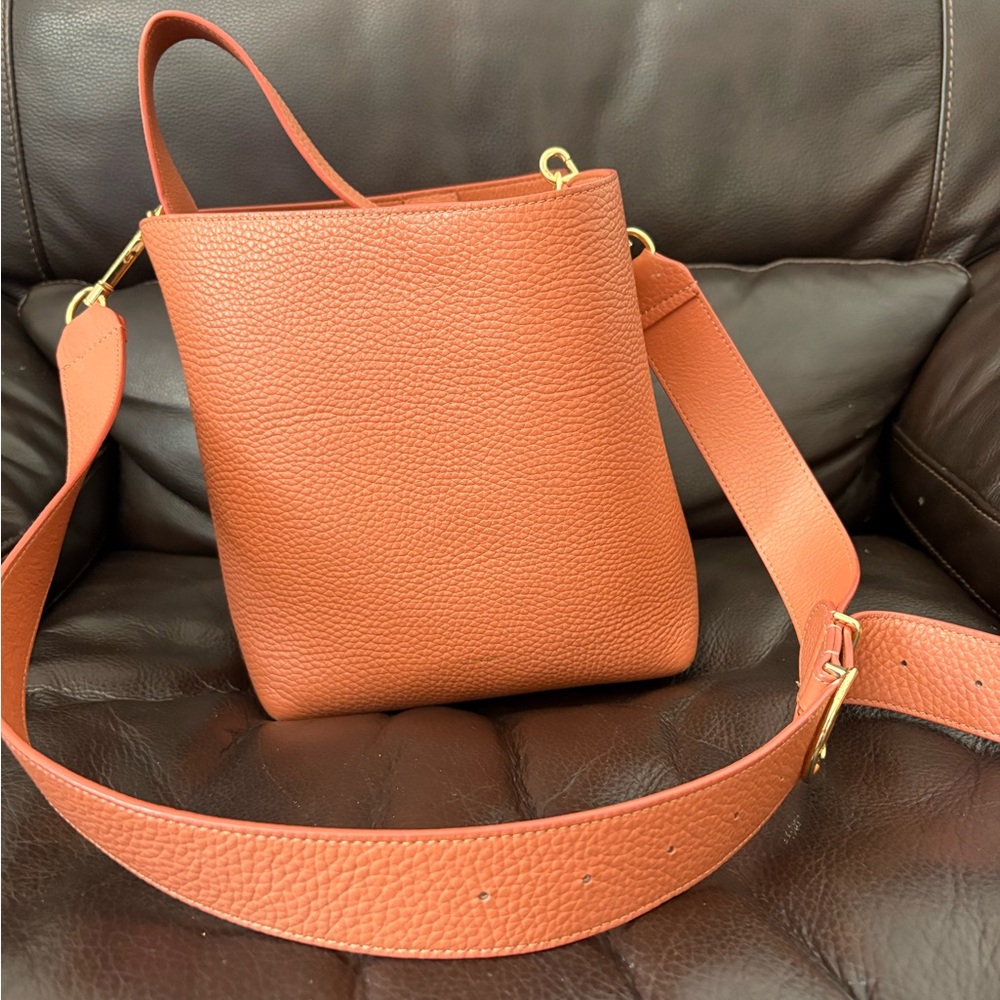 Cuyana Linea bucket bag terracotta